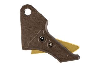 Overwatch Precision TAC Trigger for M&P Shield 2.0 with FDE trigger and gold safety shoe